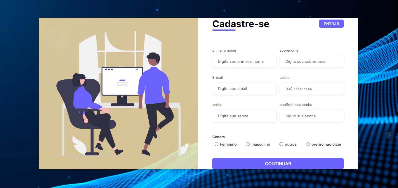 Plataforma de Cadastro para usuário